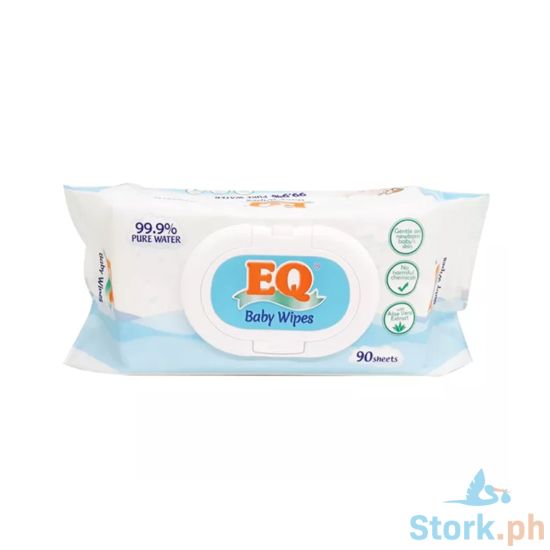 Picture of Eq Baby Wipes Pure Water Wipes 90 Sheets