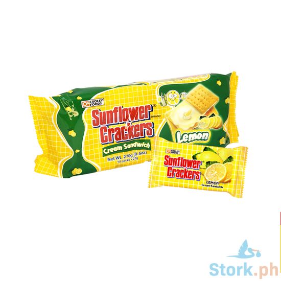 Picture of Sunflower Crackers 27g, Lemon