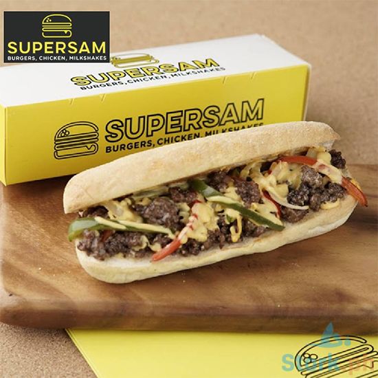 Picture of SuperSam Angus Philly Cheese Burger