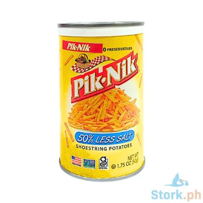Picture of Pik-Nik Shoestring Potato 50% Less Salt 1.75Oz