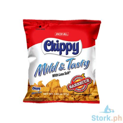 Picture of Jack 'n Jill Chippy Mild & Tasty with Less Salt Barbecue Flavored Corn Chips 27g