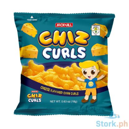 Picture of Jack 'n Jill Chiz Curls Cheese Flavored Corn Curls 18g