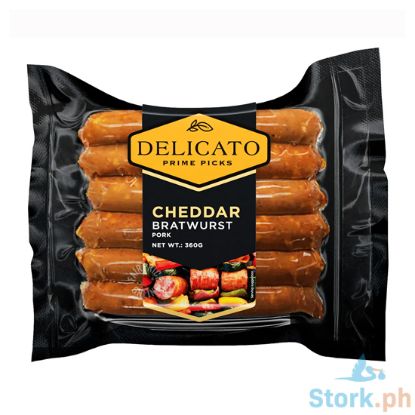 Picture of Delicato Cheddar Bratwurts Pork 360g
